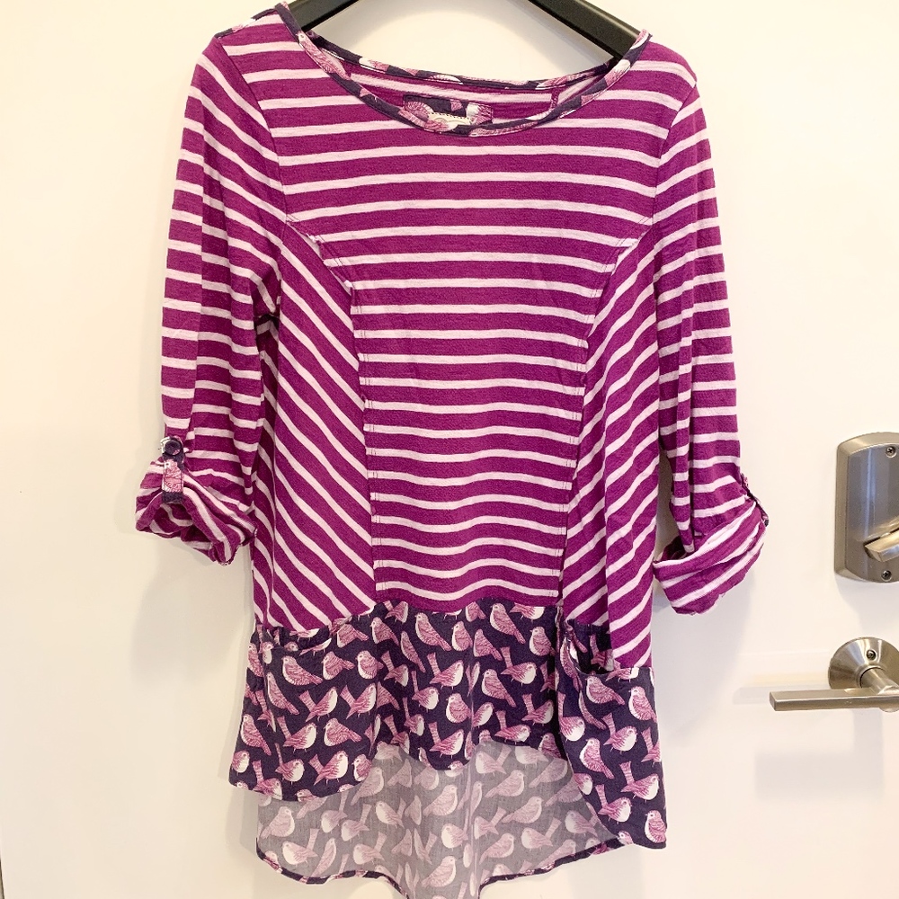 Purple Anthropologie Top